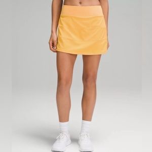 Lululemon Pace Rival Mid Rise Skirt Long size 4 Mango Dream MGDM